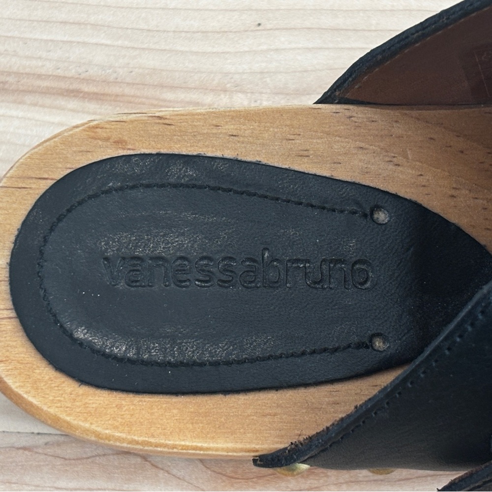 Vanessa Bruno Studded Leather Clogs 👡 Buckle Detail EU 37 - Picture 4 of 9
